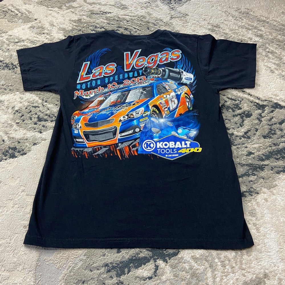 Chase Authentics Kobalt Tools 400 NASCAR‎ T Shirt Mens M Black Crew Neck Graphic